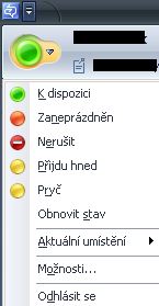 dostupnost uživatele - Office Communicator